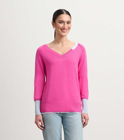 Hatley Cary Sweater - Pink Lagoon