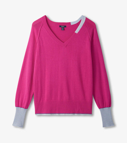 Hatley Cary Sweater - Pink Lagoon