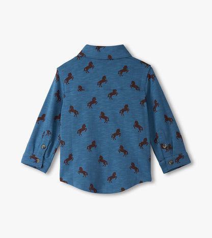 Hatley Baby & Toddler Boys Ranch Horses Button Down Shirt