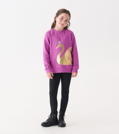 Hatley Girls Swan Slouchy Pullover