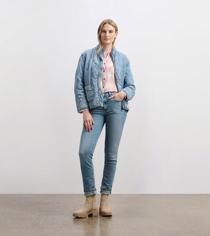 Hatley Quilted Tencel Jacket - Washed Blue