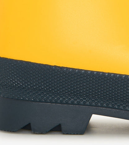 Hatley Kids Yellow & Navy Matte Rain Boots