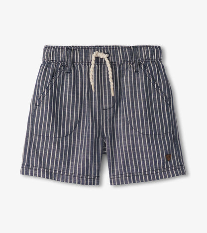 Hatley Boys Striped Blue Woven Shorts