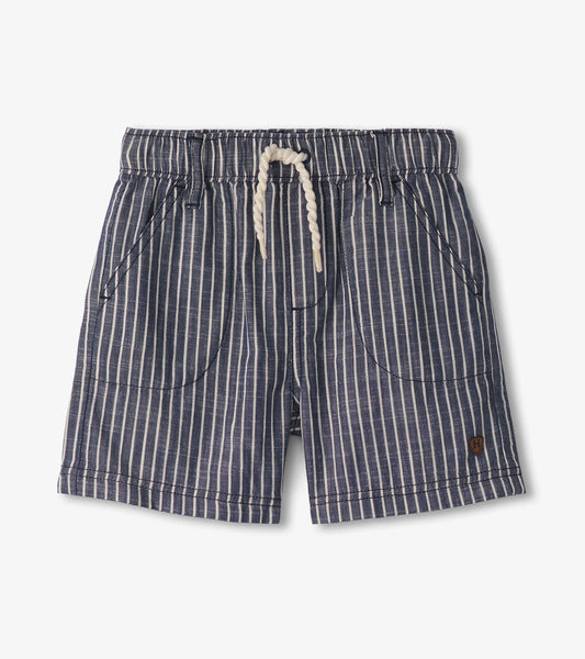 Hatley Boys Striped Blue Woven Shorts