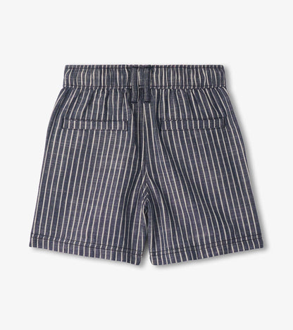 Hatley Boys Striped Blue Woven Shorts