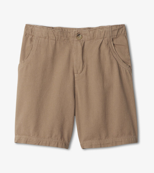 Hatley Boys Khaki Twill Shorts