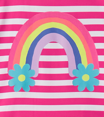 Hatley Baby Girls Candy Stripes Rashguard Swimsuit