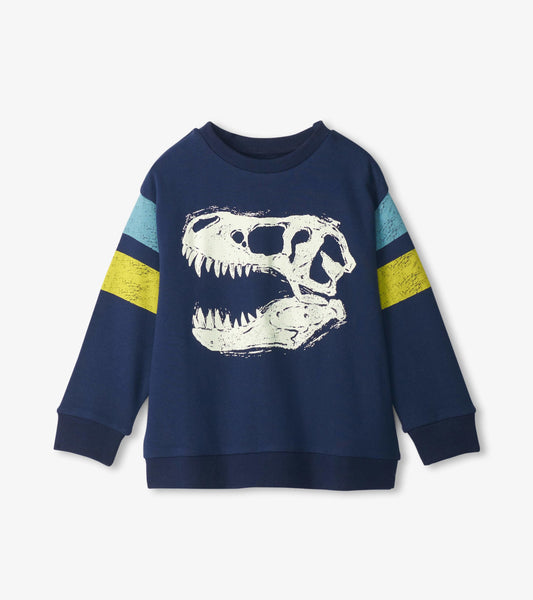 Hatley Boys Dino Glow Pullover Sweatshirt