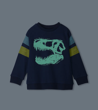 Hatley Boys Dino Glow Pullover Sweatshirt