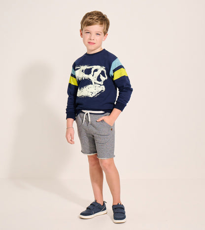 Hatley Boys Dino Glow Pullover Sweatshirt