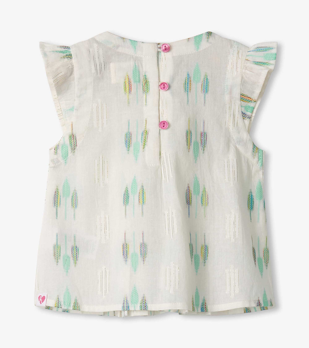 Hatley Baby & Toddler Girls Blue Feathers Pin Tuck Tup & Bloomer Set