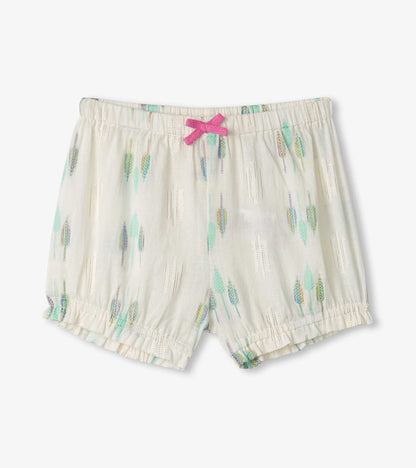 Hatley Baby & Toddler Girls Blue Feathers Pin Tuck Tup & Bloomer Set