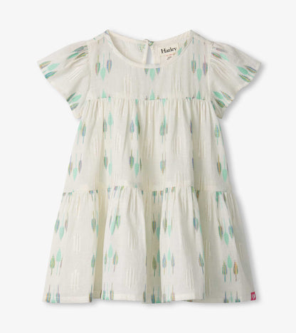 Hatley Baby & Toddler Girls Blue Feathers Woven Puff Dress