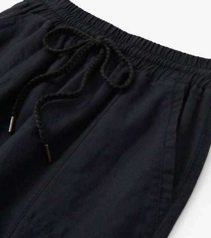 Hatley Straight Leg Linen Pants - Black
