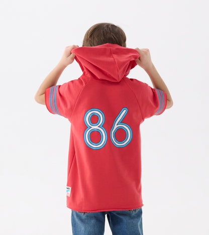 Hatley Boys Jersey Number Raglan Hoodie Tee