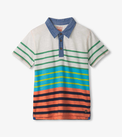 Hatley Boys Spring Stripes Polo Tee