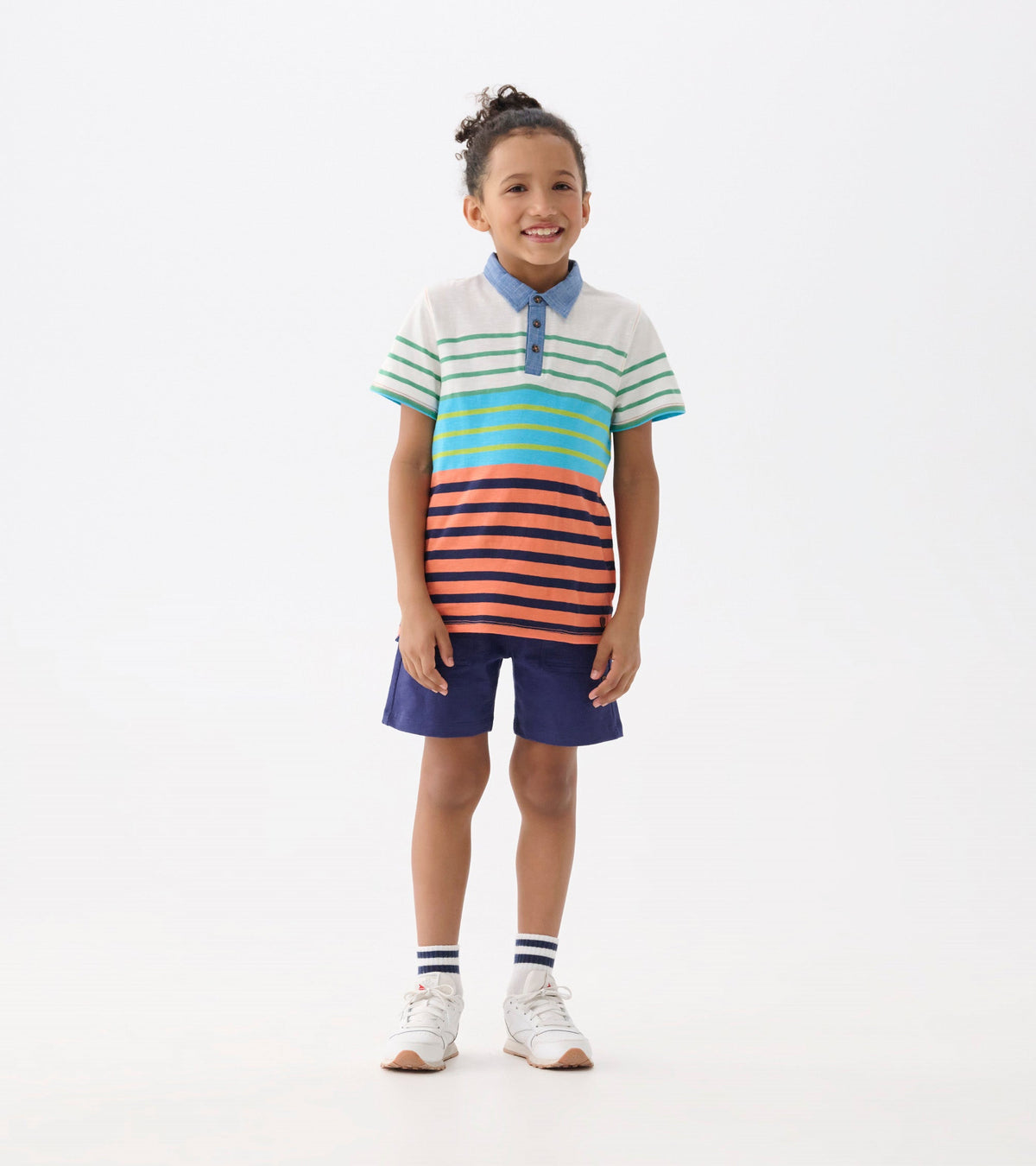 Hatley Boys Spring Stripes Polo Tee