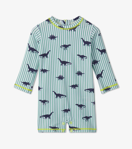 Hatley Baby Boys Dino Stripes One-Piece Rashguard