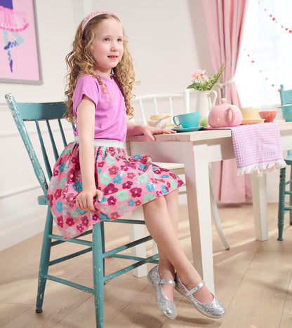 Hatley Girls Daisy Sequins Sequin Tulle Skirt