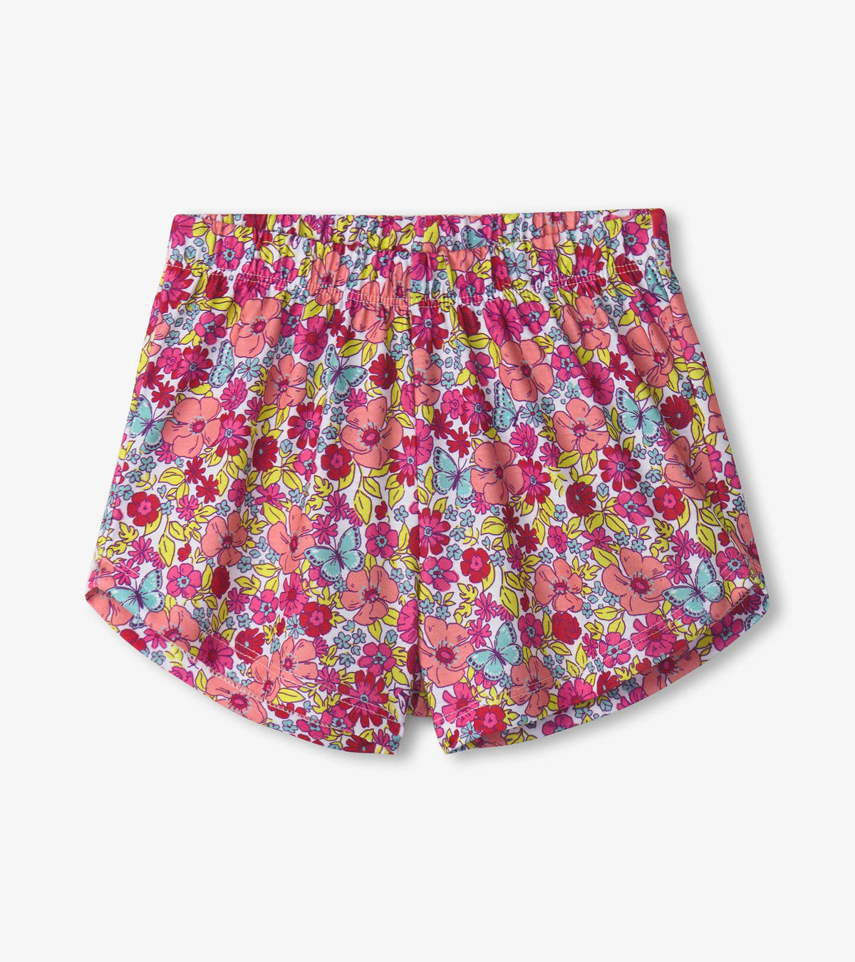 Hatley Girls Groovy Flowers Tee and Shorts Pajama Set