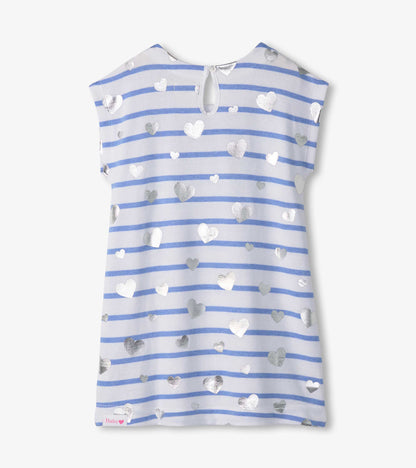 Hatley Girls Heart Stripes Slouchy Dress