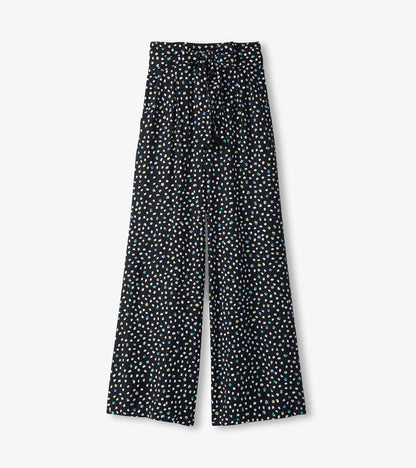 Hatley Belted Wide Leg Pants - Multi Dots