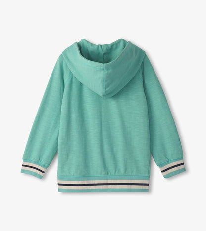 Hatley Boys Nile Blue Zip-Up Hoodie