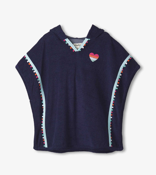 Hatley Girls Patriot Blue Hooded Cover-Up