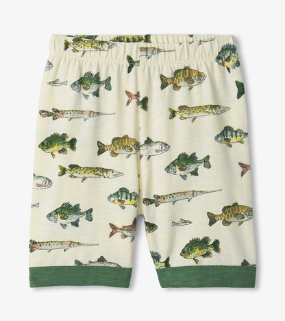 Hatley Boys Real Fish Short Pajama Set