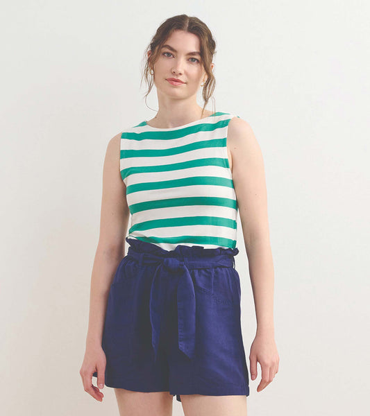 Hatley Everyday Tank - Sea Green Stripes