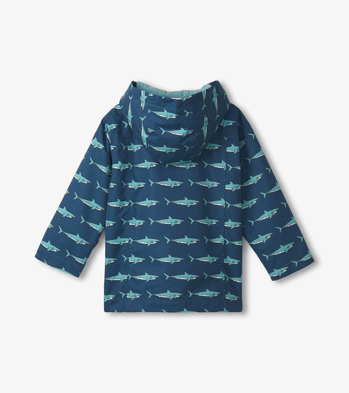 Hatley Boys Shark Tank Zip-Up Lightweight Rain Jacket