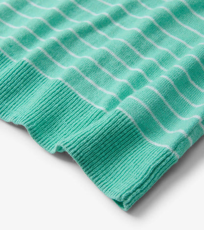 Hatley Simone Knit Tee - Teal Stripes