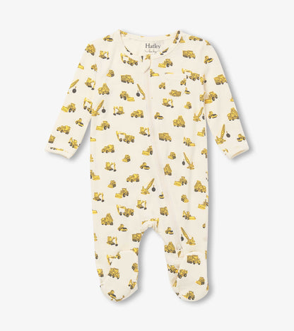 Hatley Baby Boys Under Construction Footed Sleeper