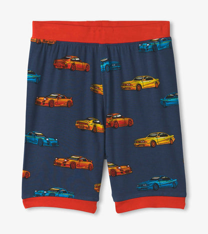 Hatley Boys Sport Cars Bamboo Short Pajama Set