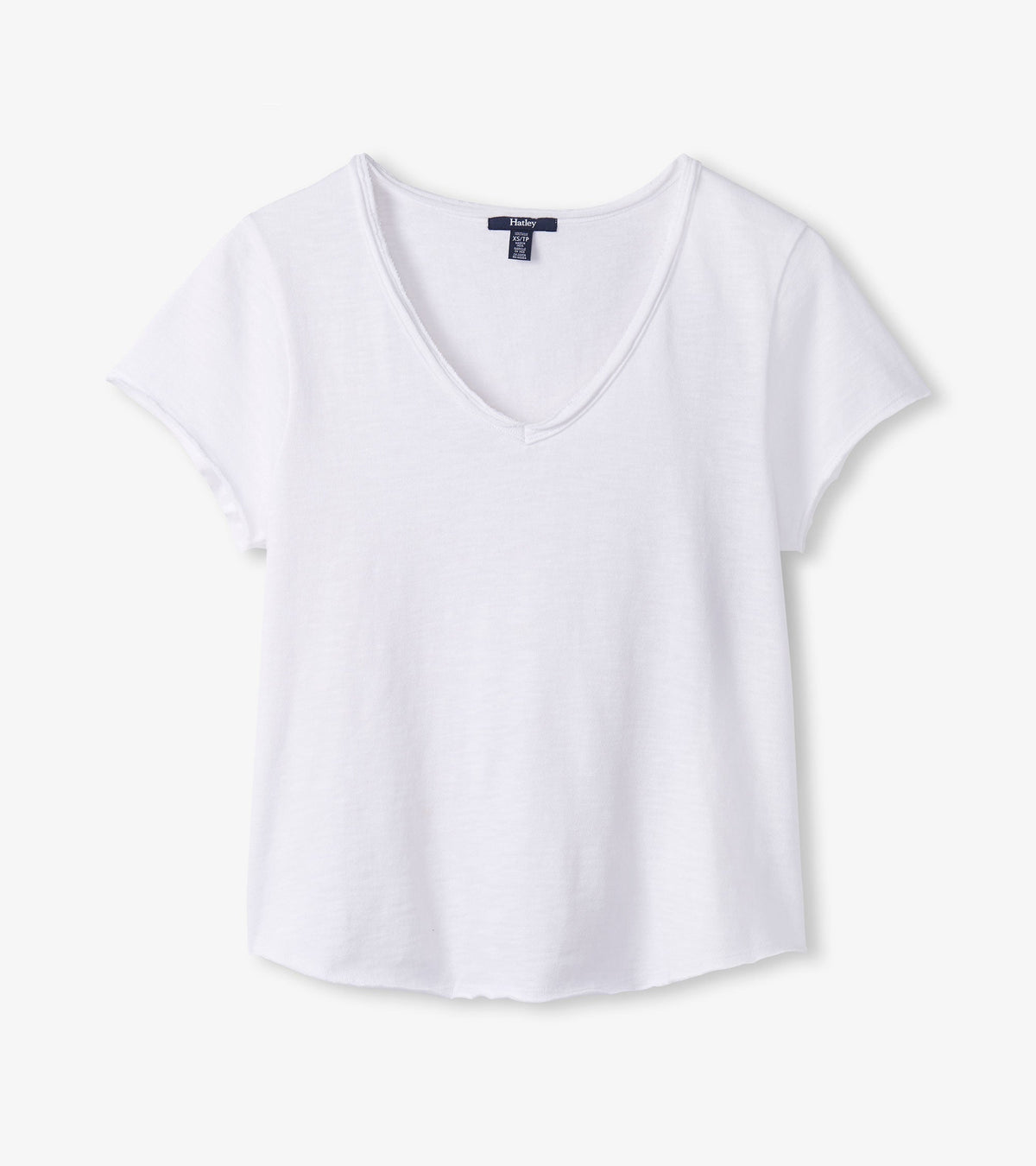 Hatley Sadie V-Neck Tee - White