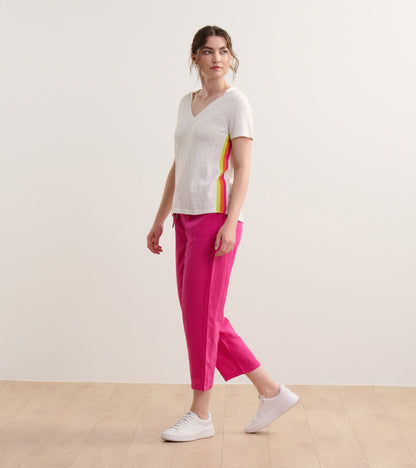 Hatley V-Neck Knit Tee - White