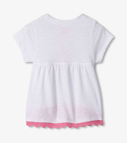Hatley Baby & Toddler Girls Ice Cream Sundae Eyelet Trim T-Shirt
