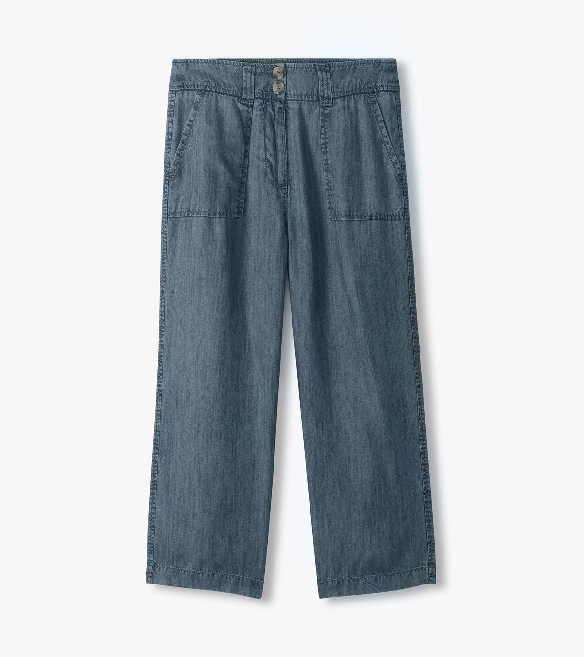 Hatley Sophie Wide Leg Pants - Blue Acid Rinse