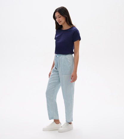 Hatley Straight Leg Pant - Soft Blue Wash