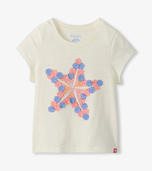 Hatley Girls Starfish Graphic Tee