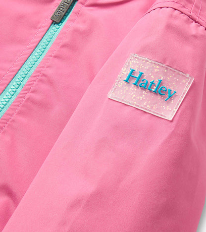Hatley Girls Color Reveal Butterflies Microfiber Rain Jacket
