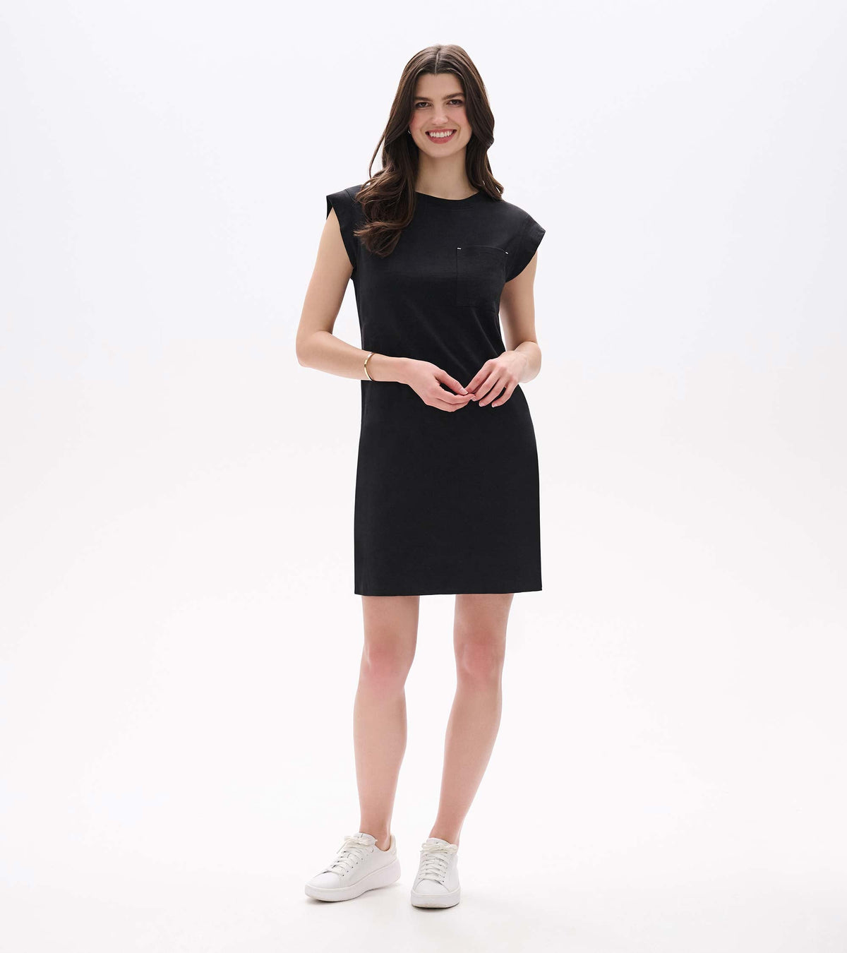 Hatley Pocket Tee Dress - Black