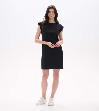 Hatley Pocket Tee Dress - Black