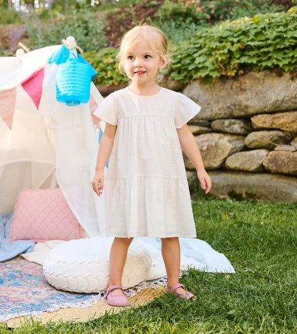 Hatley Baby & Toddler Girls Pearl Swiss Dot Puff Dress