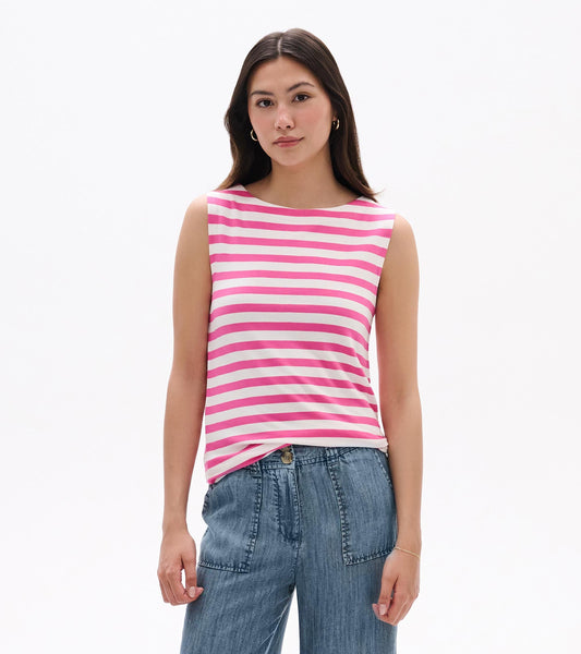 Hatley Everyday Tank - Carmine Rose Stripes