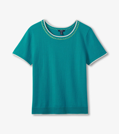 Hatley Simone Knit Tee - Ceramic