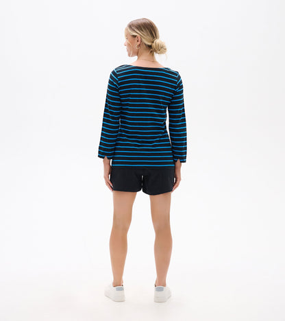 Hatley Button Bretton - French Blue Stripes