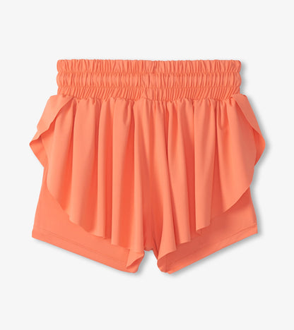 Hatley Girls Fusion Coral Running Shorts