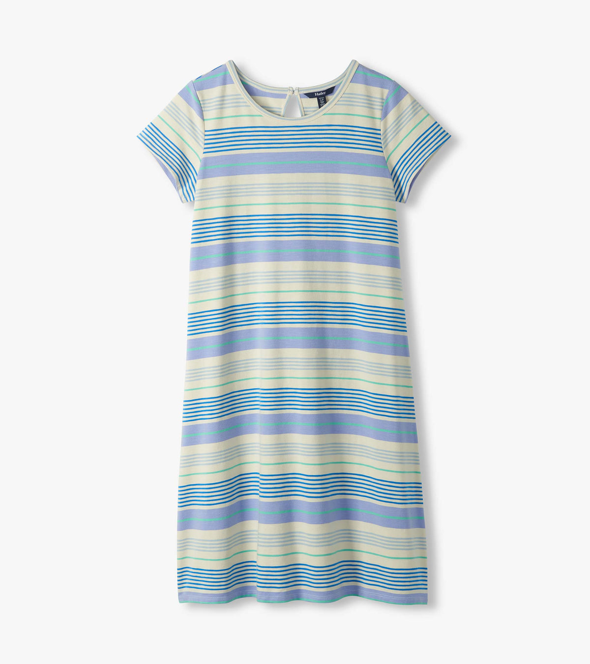 Hatley Cici A-Line Dress - Iris Wave Stripes