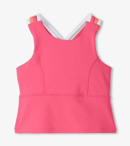 Hatley Girls Fandango Pink Strappy Active Tank